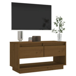 Berkfield Rustic Tv Cabinet Honey Brown 74X34X40 Cm Solid Wood Pine - thumbnail 7