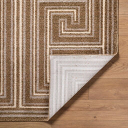 Livabliss La Luna-Global Brown Taupe Grey Graphic Living Dining Bedroom Rug 160 X 213 Cm Easy Care, Non Shedding - thumbnail 4