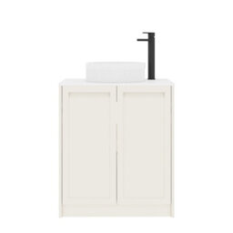 Royal Bathrooms Royal Bathroom Elmore 700mm Classic White Freestanding Bathroom Vanity Unit 2 Door Plain White Worktop With Round Basin - thumbnail 7