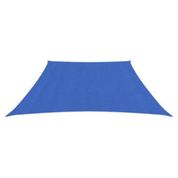 Berkfield Sunshade Sail 160 G/m2 Blue 3/4X2 M Hdpe - thumbnail 2