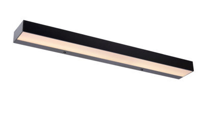 Lucide Alexa Modern Wall Light Bathroom - Led - 1X8W 3000K - Ip44 - Black - image 1