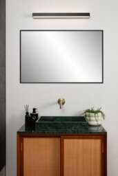 Lucide Alexa Modern Wall Light Bathroom - Led - 1X8W 3000K - Ip44 - Black - thumbnail 4