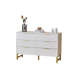 Chest Of 6 Drawers, Clothing Storage Cabinet - White - thumbnail 4