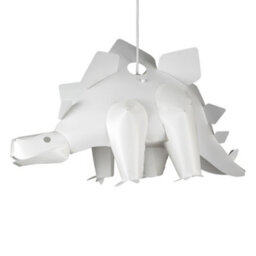 Valuelights Children's White Stegosaurus Dinosaur Jurassic Bedroom Ceiling Light Shade (D)27Cm - thumbnail 1