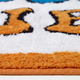 Homescapes Orange Good Vibes Bath Mat 100% Cotton, 50 X 80 Cm - thumbnail 3