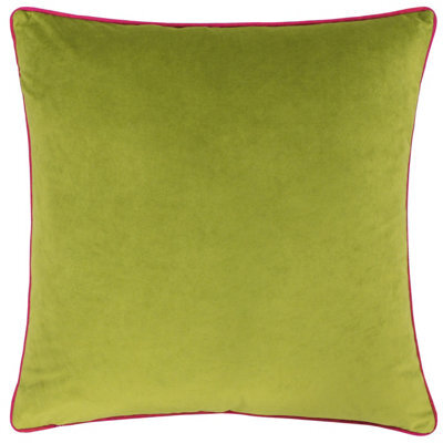 Paoletti Meridian Velvet Piped Feather Filled Cushion - image 1