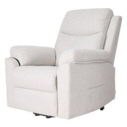 Living And Home White Single Sofa Recliner Armchair Reclining Chair - thumbnail 1