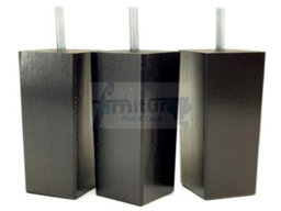 L&F 4X Replacement Furniture Legs Solid Wood 110mm High Sofas Chairs Settee Cabinets Legs M8 Tsp2055 Black - thumbnail 6