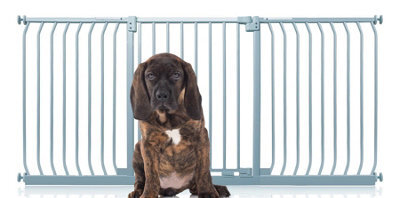 Bettacare Elite Pressure Dog Gate, 188Cm - 197Cm, Matt Grey, Pressure Fit Pet Gate For Dog And Puppy - image 1