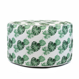 Gardenwize Home Garden Outdoor Picnic Bali Leaf Inflatable Ottoman Pouf Stool Chair - thumbnail 2