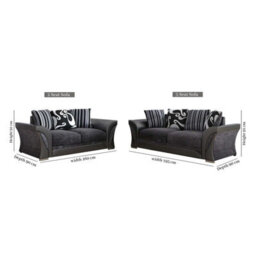 Sliding Wardrobes 4 u LTD Sliding Wardrobes 4U Ravish Fabric Corner & 3+2 Sofa In 2 Colors (3+2 - Beige/brown) - thumbnail 2