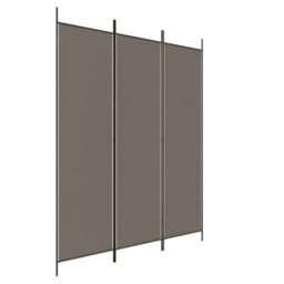 Berkfield Durable 3-Panel Room Divider Anthracite 150X220 Cm Fabric