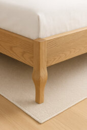Home Treats Small Double Wooden Rattan Bed Frame Furniture - thumbnail 6