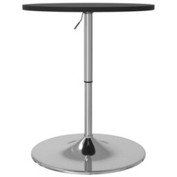 Berkfield Bar Table Black 60X60X90 Cm Engineered Wood And Chromed Steel - thumbnail 7