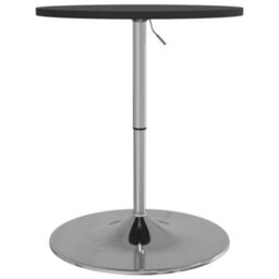Berkfield Bar Table Black 60X60X90 Cm Engineered Wood And Chromed Steel - thumbnail 5