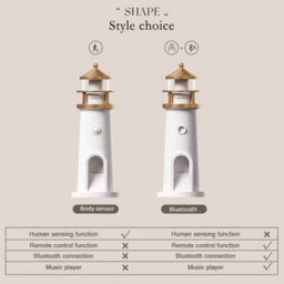Moon Projection Lighthouse Night Light With Bluetooth - thumbnail 4