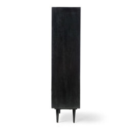 Desser Manhattan Large Mango Wood Bookcase In Black (H160Cm X W85Cm X D40Cm) - thumbnail 3