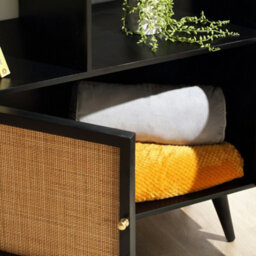 Desser Manhattan Large Mango Wood Bookcase In Black (H160Cm X W85Cm X D40Cm) - thumbnail 5