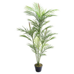 Living And Home Artificial Plant House Plant Indoor Decorative Plant Palm Tree In Black Pot 150 Cm - thumbnail 5