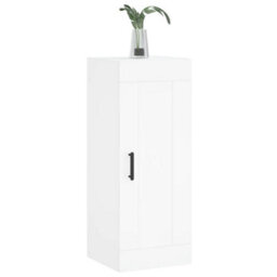 Berkfield Wall Mounted Cabinet White 34.5X34X90 Cm Engineered Wood - thumbnail 4