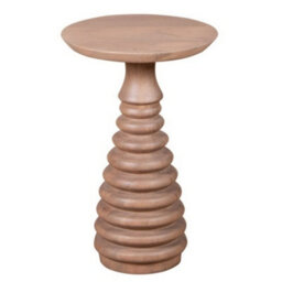 Buttercup Farm Valencia Side Table - Cane & Mango Wood - L35 X W35 X H55 Cm