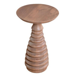 Buttercup Farm Valencia Side Table - Cane & Mango Wood - L35 X W35 X H55 Cm - thumbnail 3