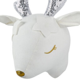 Beliani Kids Wall Decor Roe Deer Suzy Cotton 29 Cm White - thumbnail 6