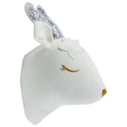 Beliani Kids Wall Decor Roe Deer Suzy Cotton 29 Cm White - thumbnail 5