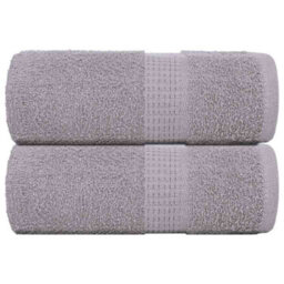 Berkfield Guest Towels 2 Pcs Grey 30X50 Cm 360 Gsm 100% Cotton - thumbnail 1