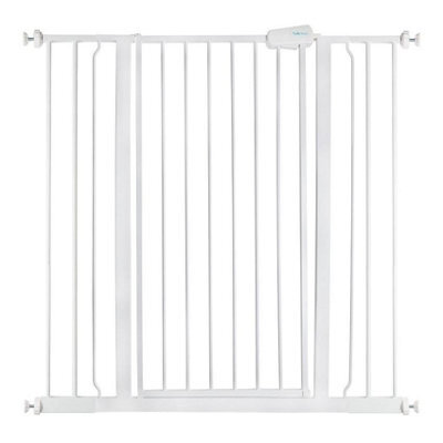 Safetots Extra Tall Metal Safety Gate Pressure Fit, 100.8Cm - 108.4Cm, White, 104Cm In Height, Extra Tall Baby Gate - image 1
