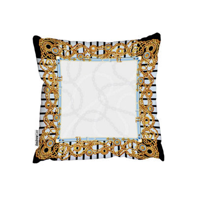 Andrew Lee Cushions - Scarf Gold Metal Objects (Cushion) / 60Cm X 60Cm - image 1
