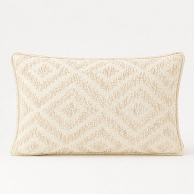 Neutral Geo Creme Classic Cushion Cover 30X50Cm Handmade Cotton Cover - image 1