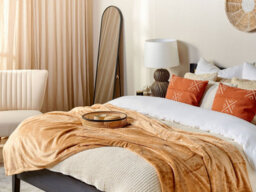 Beliani Blanket Bayburt 200 X 220 Cm Beige - thumbnail 2