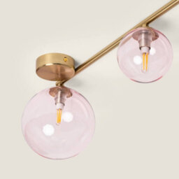 Edit Amatler 4 Light Flush Ceiling Light Pink - thumbnail 5