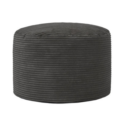 icon Milano Beanbag Footstool Corduroy Charcoal - image 1