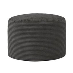 icon Milano Beanbag Footstool Corduroy Charcoal - thumbnail 1