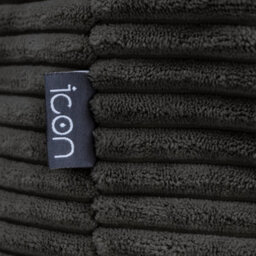 icon Milano Beanbag Footstool Corduroy Charcoal - thumbnail 7