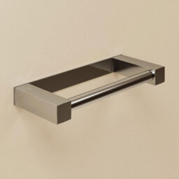 Cosmic Toilet Roll Holder, Silver Gloss, Wall-Mounted, 7,5 Cm. Collection Metric - thumbnail 3