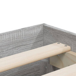 Berkfield Bed Frame With Drawers Without Mattress Grey Sonoma 140X200 Cm - thumbnail 9