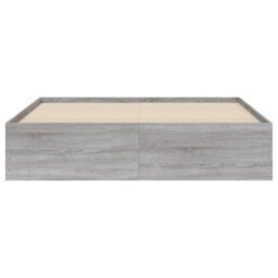 Berkfield Bed Frame With Drawers Without Mattress Grey Sonoma 140X200 Cm - thumbnail 6