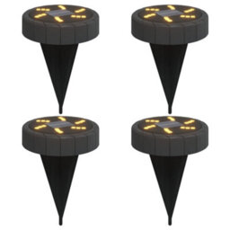 Walplus Solar Ground Lights With Ground Spikes Outdoor 4 Pcs Warm White - thumbnail 2