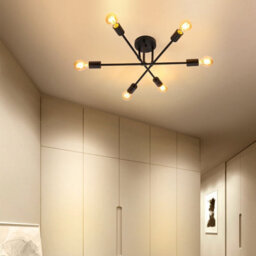 Heads Modern Light Chandelier Sputnik Ceiling 6 Lights Pendant Vintage Led - thumbnail 2