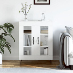 Berkfield Classic Sideboard White 69.5X34X90 Cm Engineered Wood - thumbnail 2