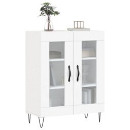 Berkfield Classic Sideboard White 69.5X34X90 Cm Engineered Wood - thumbnail 3
