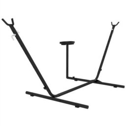 Hammock Stand With Side Tray, Steel Frame Hammock Stand, Black