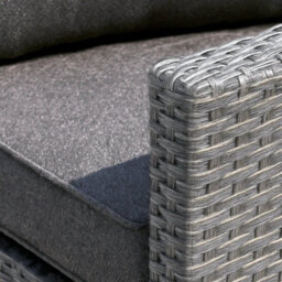 Mint Essentials Stockholm Outdoor Chaise Lounge Set With Armchair- Rattan Garden Removable Cushions - thumbnail 5