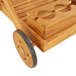 Vidaxl Tea Trolley 54X87X90 Cm Solid Wood Acacia - thumbnail 9