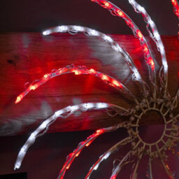 Samuel Alexander 50Cm Light Up Christmas Spinner Decoration With 128 Red And White Leds - thumbnail 5