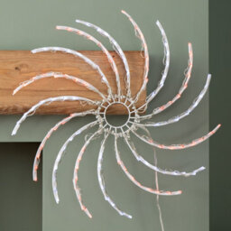 Samuel Alexander 50Cm Light Up Christmas Spinner Decoration With 128 Red And White Leds - thumbnail 3