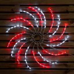 Samuel Alexander 50Cm Light Up Christmas Spinner Decoration With 128 Red And White Leds - thumbnail 6
